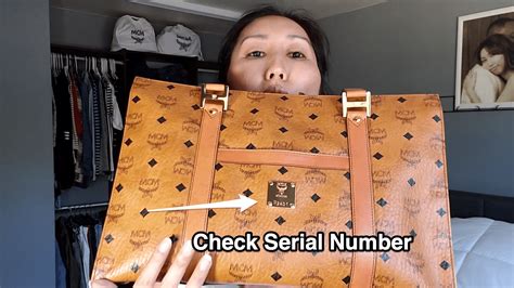 real and fake mcm bags|mcm serial number check.